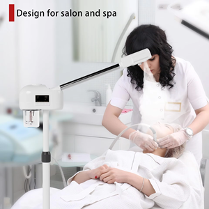 Appareil de soin du visage professionnel pour esthéticiennes, avec écran tactile, fonction vapeur chaude et minuterie, pour salon de beauté et usage domestique. - Product Image 2