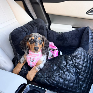 Benutzer definierte neue PU Leder Hund Autos itz <span class=keywords><strong>Pet</strong></span> Booster Seat Wasserdichtes Hunde reise bett Luxus Autos itz <span class=keywords><strong>Pet</strong></span> Carrier Bag - Product Image 6