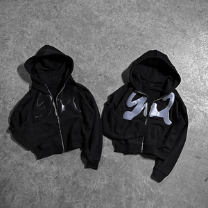Chandail à Capuche Hiver de Fabricants Personnalisé Double Couche Pullover Homme Surdimensionné <span class=keywords><strong>Ninja</strong></span> Balaclava Polaire Épais Fermeture Éclair Masque - Product Image 5