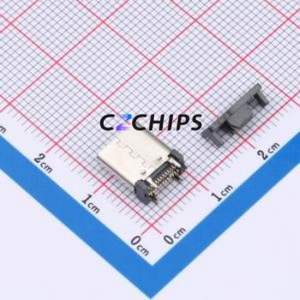 HX TYPE-C 24PLT H10.0 USB Connector SMD Connector ( Connector Type: Type-C )( Protocol Standard: USB 3.1 )( Gender: Female ) - Product Image 2