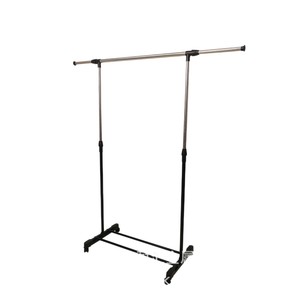 Séchoir à vêtements télescopique en acier inoxydable à barre unique, type sur pied, pour maison, hôtel, chambre, balcon, séchoir à linge MRC 6041 - Product Image 1