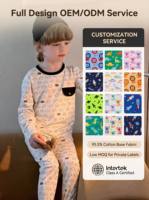 Ensemble de vêtements de maison pour enfants en coton élastique personnalisé en usine, 95,5 % coton, 4,5 % élasthanne, vêtements décontractés à manches longues, OEM ODM