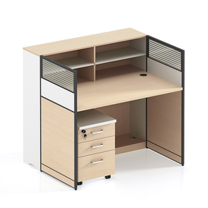 Modern Office <b>Desk</b> Set 4 Person Modular Workstation Computer <b>Desk</b> With Chair Study Room Commercial Space - Product Image 3