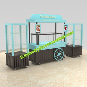 Elegante Zoete Cake Mobiele Voedsel Winkelwagen Houten Macaron Display Trolley - Product Image 5