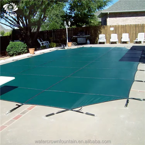 Couverture de piscine rectangulaire de haute qualité pour l'extérieur, en PVC solide léger bleu, pour la sécurité des piscines, WATER CROWN - Product Image 3