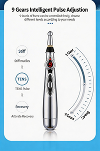 Портативная 9-уровневая ручка для микротоковой импульсной терапии с 5 сменными насадками, без масла, для акупунктуры - Product Image 6