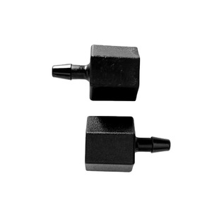 Black Nylon <b>Plastic</b> 1/4 Npt Threaded Internal Thread Straight Barbed Connector For <b>Rubber</b> Flexible Pipe Water Gas Piping - Product Image 1