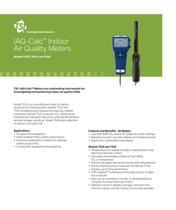 เครื่องวัดคุณภาพอากาศภายในอาคาร TSI Alnor 7545 IAQ-Calc แบบพกพา วัดค่า CO/CO2/อุณหภูมิ/ความชื้น พร้อมการรับประกัน 1 ปี 7545 IAQ- - Product Image 3