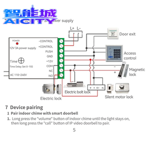 Sistema Citofonico Wireless SQ 2026 WIFI POE con Telecamera, Compatibile con Tuya <span class=keywords><strong>Smart</strong></span> Touch Screen Golden Security - Product Image 3
