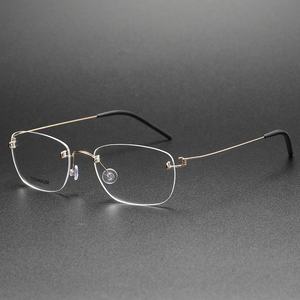 SH297 Chine fabrication sans monture montures de lunettes optiques femmes Stock titane lunettes lunettes - Product Image 5