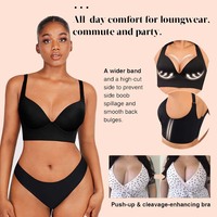 Sujetador de Copa Profunda de Moda para Mujer al por Mayor, Oculta la Grasa de la Espalda, Nuevo Estilo Diva con Faja Incorporada para Mujer, Sujetador Push-Up
