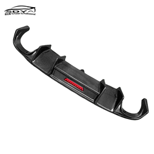 Diffusore Posteriore Stile KB in Fibra di Carbonio con Luce a LED Labbro Paraurti Posteriore per <span class=keywords><strong>Audi</strong></span> <span class=keywords><strong>A4</strong></span> B8 Non S-Line - Product Image 3