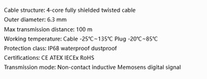 ราคาโรงงาน E+H CYK10 สายวัดดิจิตอล Memosens สายเคเบิลกันน้ำ IP67 แบบมีฉนวนป้องกัน 4 แกน สำหรับการเชื่อมต่อแบบเหนี่ยวนำสำหรับวัดค่า pH - Product Image 5