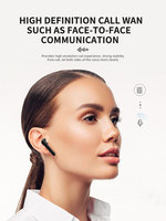 Meilleur vendeur sans fil BT5.2 TWS écouteurs LED affichage batterie externe casque Microphone écouteur dent bleue