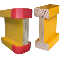 Embout en plastique jaune imperméable pour poutre de coffrage en bois H20, fourni par l'usine
