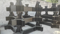 Structure de colonnes et de poutres en acier soudé de haute qualité pour les projets de bâtiments à plusieurs étages