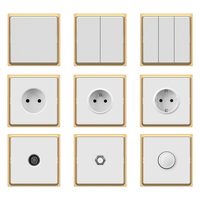 Promotion Prise Murale Mécanique Durable 16A pour Cadre de Prise EU, Allemagne, Maison Intelligente, avec 2 Prises et 4 Ports USB