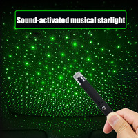 Projecteur d'ambiance LED USB pour toit de voiture, effet ciel étoilé laser