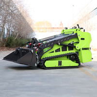 Mini-chargeuse compacte diesel économique pour travaux de terrassement, manutention et déneigement, à vendre