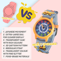 Hochwertige Kinder Designer Uhren Cartoon Quarz Zifferblatt Edelstahl Band Wasserdicht Feature Japan Uhrwerk Marke Preis Box