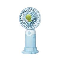 Fournisseur d'usine Nouveaux produits 2026 Figurine mignonne 3D en PVC souple pour ventilateur, articles décoratifs portables et détachables pour mini ventilateur à main