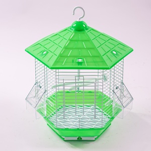 Round Hanging Decor Bird Cage Rust Proof Wire <b>Mesh</b> Indoor Outdoor Canary Display Cage - Product Image 6