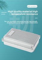 Caja de Conexiones FA16 de Aluminio Fundido 280*185*80, Sin Nivel IP, Caja de Sellado de Cables para Exteriores, Desde China Continental