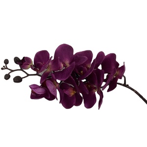 Arreglos <span class=keywords><strong>de</strong></span> boda flores artificiales phalaenopsis blancas y rojas, <span class=keywords><strong>orquídeas</strong></span> <span class=keywords><strong>de</strong></span> seda <span class=keywords><strong>de</strong></span> 9 cabezas a la <span class=keywords><strong>venta</strong></span> - Product Image 2