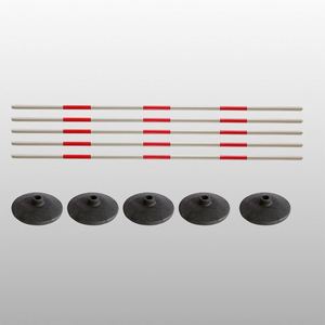 Juego de Postes de Entrenamiento de Agilidad - Marcadores Rojos y Blancos para Fútbol y Baloncesto con Base de Goma para Ejercicios de Drible y Defensa - Product Image 2