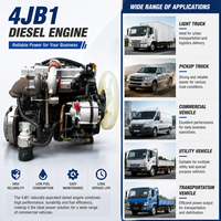 Moteur diesel atmosphérique SCDC ISUZUU 4JB1 57 kW 3600 tr/min 4 cylindres pour pick-up, SUV et véhicule utilitaire léger