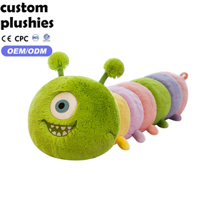 Fabricante de Peluches de Oruga Verde Personalizados de 35 cm a 75 cm, <span class=keywords><strong>Animal</strong></span> de Peluche Suave con Certificación CE y CPC - Product Image 1