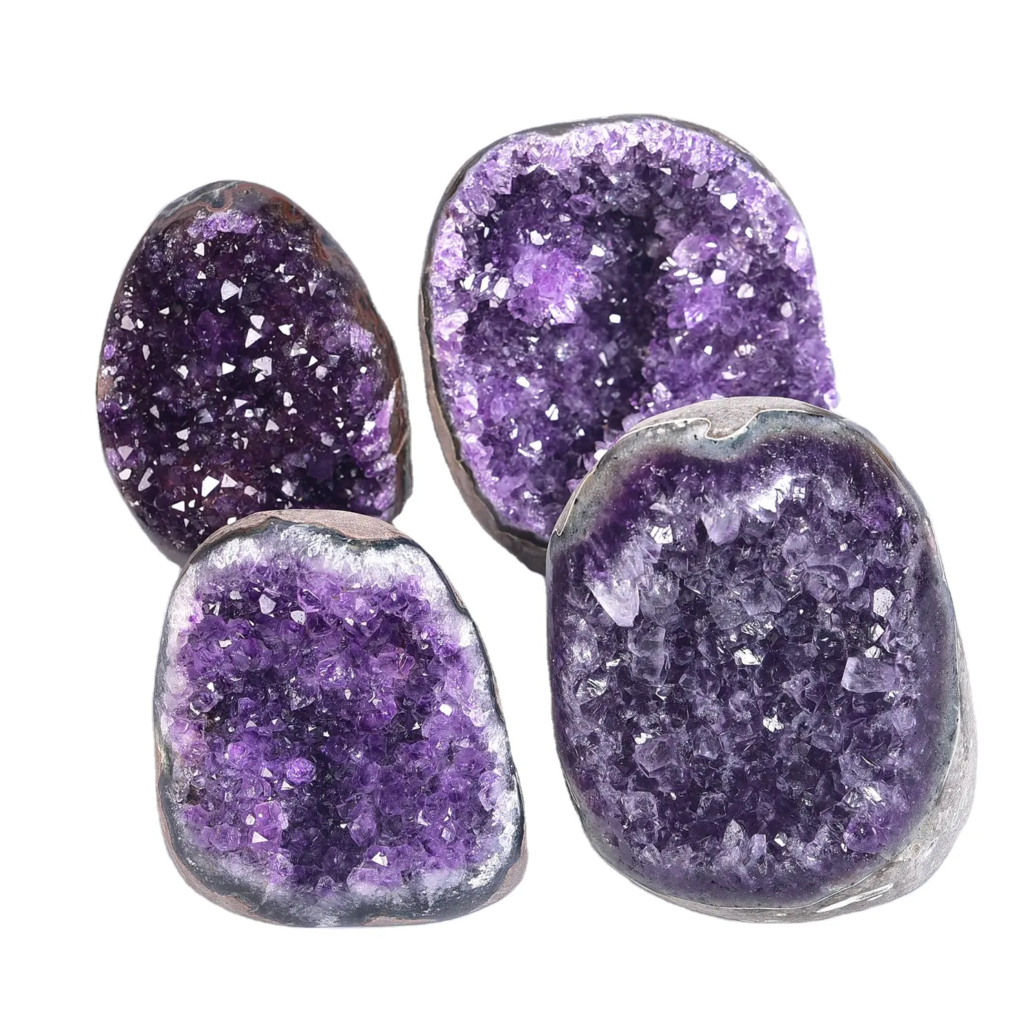 Amethyst alami gua geode penyembuhan kristal amethyst citrine untuk dekorasi rumah