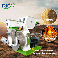 Machine à granulés de bois RICHI pour sciure de bois et paille - Certifiée CE, pour la production de granulés à partir de bambou, coques de riz, cendres et paille