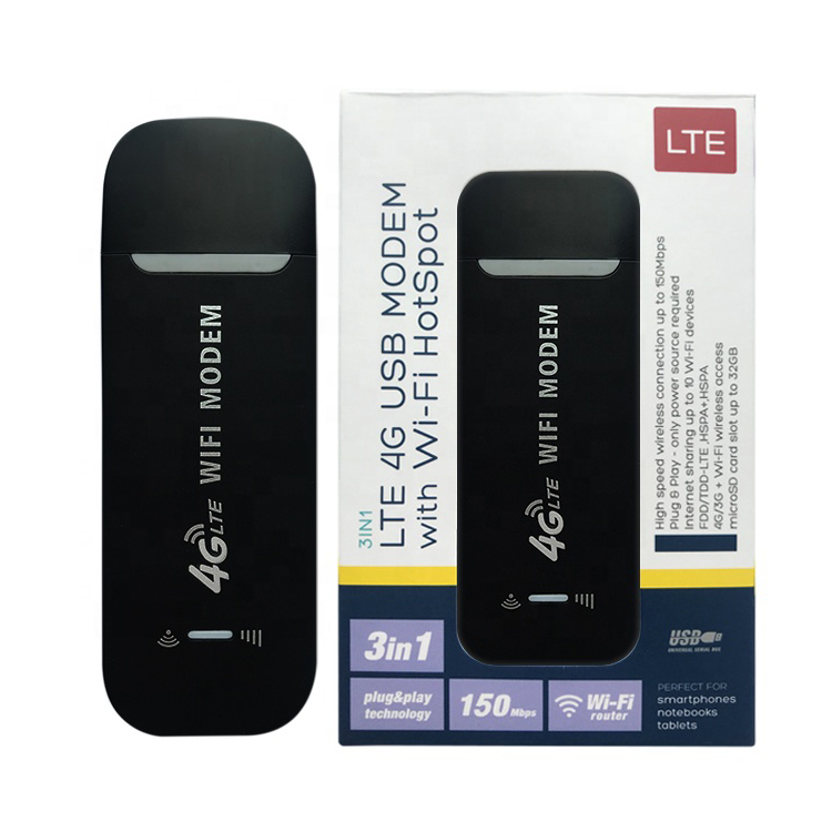 B1 B3 LTE Cat4 150Mbps 4G Wifi USB dongle Modem nhỏ không giới hạn Mạng dữ liệu hỗ trợ thẻ Sim