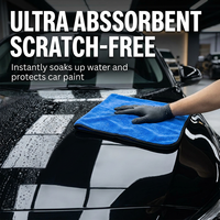 Toalla de Secado para Auto Personalizada con Logotipo, 1200gsm, de Felpa Coral Suave, Poliéster Premium de Doble Cara, Secado Rápido, Absorbente y Ecológica