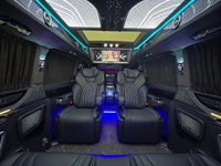 Kursi Mobil Mewah Berpemanas dan Berputar dengan Motor Listrik untuk Van, Minibus, RV, Modifikasi Interior Savana, Carnival, Hiace