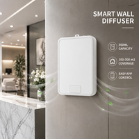 Diffuseur d'aromathérapie mural sans perçage, contrôlé par application intelligente, type brume, longue autonomie de la batterie, désodorisant et diffuseur de parfum