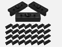 Clips de fixation pour terrasse en WPC - Fixations en plastique faciles à installer pour les planches de terrasse composites, accessoires de revêtement de sol extérieur durables