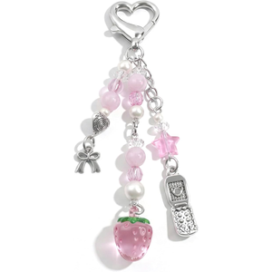 <span class=keywords><strong>กี</strong></span>ตาร์สตรอว์เบอร์รี่สตาร์ Y2K ของตกแต่งสไตล์น่ารัก พวงกุญแจรู<span class=keywords><strong>ป</strong></span>หัวใจน่ารักสำหรับผู้หญิง ของตกแต่งกระเป๋า ของขวัญเครื่อง<span class=keywords><strong>ป</strong></span>ระดับคาวาอิ - Product Image 1