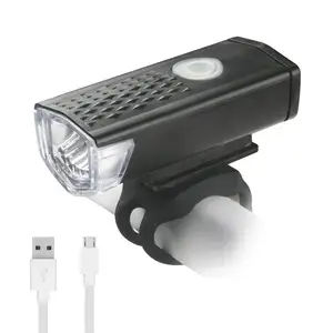 屋外USBバイクフロントライト充電式300ルーメン防水自転車ライト