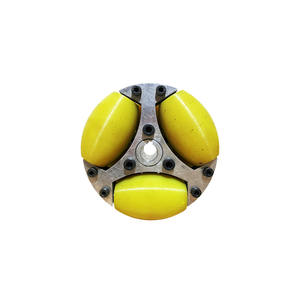 Personalizado 4 polegadas 6 rodas de liga de alumínio omnidirecional rodas 80kg carga capacidade Roller Bearing para AGV roda onipotente - Product Image 1