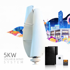 Generador Híbrido Eólico Solar de Eje Vertical Wind 2000W/5000W, 48V, para Uso Doméstico, Aspas de Fibra de Vidrio, Certificado CE - Product Image 1