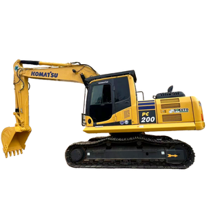 Excavatrice sur chenilles d'occasion KOMATSU PC200 du Japon, 20 tonnes, matériel de construction d'occasion, excavatrice de taille moyenne KOMATSU PC200 - Product Image 1