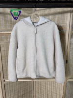 Vente en gros Manteau en laine d'agneau d'occasion Vêtements décontractés chauds à fermeture éclair Vêtements d'occasion d'hiver en balles