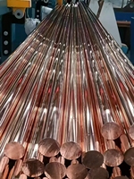 99.99% barre solide en cuivre pur de cuivre ASTM C11000/barre ronde pour électrique