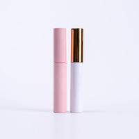 Vente en gros de tubes de mascara vides de 10 ml, applicateur de cils, flacon de crème, échantillon de conteneur cosmétique avec bouchon noir, doré ou argenté