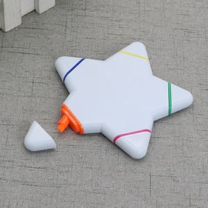 Marcadores Personalizados con Logotipo, Marcadores Escolares Pequeños de Plástico con Forma de Estrella, 5 Colores - Product Image 2