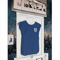 Étagère de présentation murale en acrylique transparent, cadre en lucite, présentoir pour t-shirt, maillot, chemise, vitrine