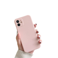 Vente chaude Téléphone Cas Solide Coloré Souple TPU Silicone Couverture Arrière Pour iPhone 14 Pro Conception Personnalisée 15 Plus Téléphone Portable Cas