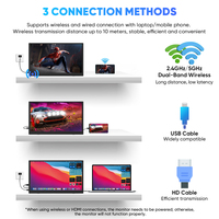 Neuer SIBOLAN Maßgefertigter Großhandels-15,6-Zoll-LCD-Wireless-Monitor Tragbarer FHD 1080P IPS HDR Eingebauter Lautsprecher für Gaming OEM ODM